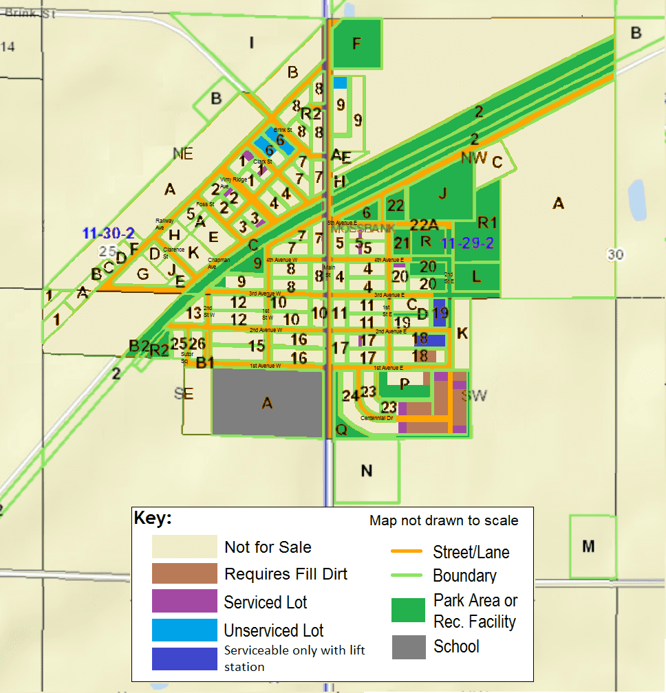 Lots for Sale - Mossbank